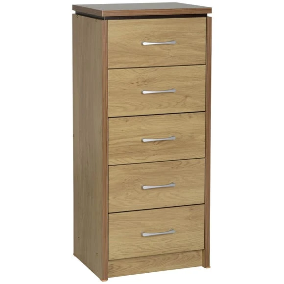 Best deal ???? Seconique Charles Slim 5 Drawer Chest ✔️