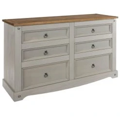 Cheapest ❤️ Core Corona Wide 6 Drawer Chest, Pine ❤️