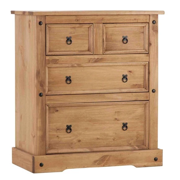Best Sale ???? Seconique Corona 4 Drawer Chest, Pine ????
