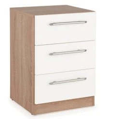 Best Pirce ???? Harmony Hyde 3 Drawer Bedside Table, White ????