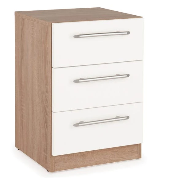 Best Pirce ???? Harmony Hyde 3 Drawer Bedside Table, White ????