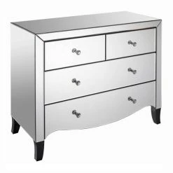 Cheap ???? LPD Valentina 4 Drawer Chest, Mirrored ????