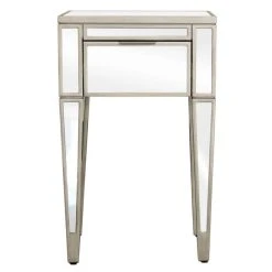 Cheapest ❤️ Dunelm Fitzgerald 1 Drawer Bedside Table, Mirrored ✔️