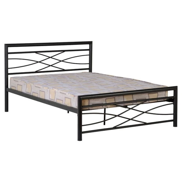 Cheap ???? Seconique Kelly Black Metal Bed Frame ????