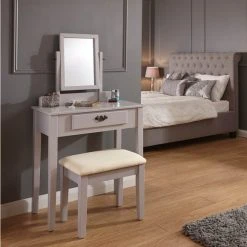 Promo ???? GFW Shaker 1 Drawer ???? Dressing Table Set with Mirror ????