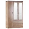 Cheap ???? Seconique Charles Triple Wardrobe, Mirrored ????