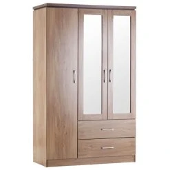 Cheap ???? Seconique Charles Triple Wardrobe, Mirrored ????