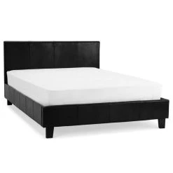 Deals ???? Seconique Dorset Black Faux Leather Bed Frame ✨