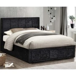 Best reviews of ???? Birlea Hannover Black Crushed Velvet Ottoman Bed ????