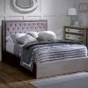Outlet ???? Limelight Rhea Silver Upholstered Ottoman Bed ????