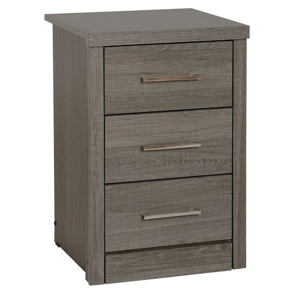 Best Sale ???? Seconique Lennon 3 Drawer Bedside Table ????