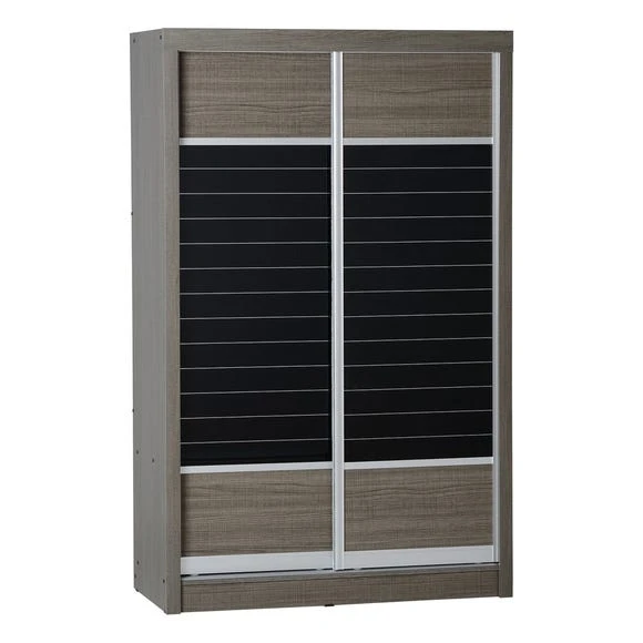 Flash Sale ???? Seconique Lennon 118cm Sliding Double Wardrobe, Black ????