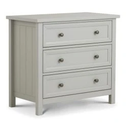 Hot Sale ???? Julian Bowen Maine 3 Drawer Chest, Grey ????
