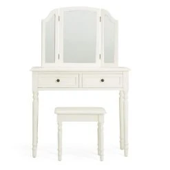 Brand new ???? Dunelm Lucy Cane 2 Drawer ???? Dressing Table Set with Mirror ????