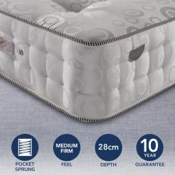 Promo ???? Sareer Pocketo Medium Firm 3000 Pocket Sprung Mattress ????