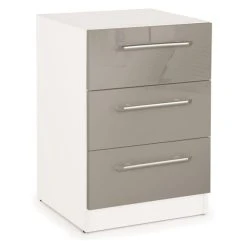 Top 10 ???? Harmony Bayswater 3 Drawer Bedside Table, Grey & White ????