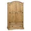 Discount ???? Seconique Corona Double 1 Drawer Wardrobe, Pine ????