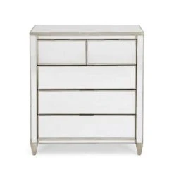 Top 10 ???? Dunelm Fitzgerald 5 Drawer Chest, Mirrored ✔️