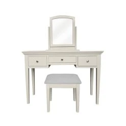 Brand new ???? Dunelm Charlotte 3 Drawer ???? Dressing Table Set with Mirror, Ivory ????