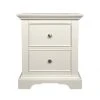 Cheapest ⌛ Dunelm Charlotte 2 Drawer Bedside Table, Ivory ????
