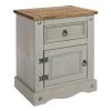 Wholesale ???? Core Corona 1 Drawer & 1 Door Bedside Table, Grey & Pine ????
