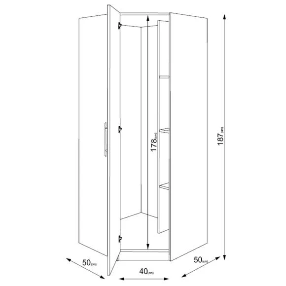 Wholesale ???? Harmony Hyde Corner Wardrobe ???? - Image 3