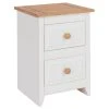 Best deal ⌛ Core Capri Small 2 Drawer Bedside Table, White & Pine ????