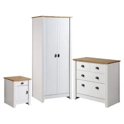 Brand new ✔️ Seconique Ludlow 3 Piece Bedroom Furniture Set, White & Pine ????