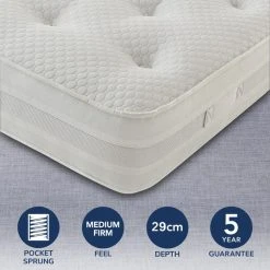 Outlet ???? Silentnight Silentnight Medium Firm 1200 Pocket Mattress ????
