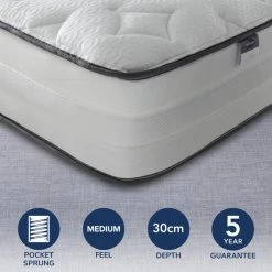 Brand new ???? Silentnight Silentnight Medium 2000 Pocket Luxury Mattress ????