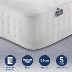 Best Sale ???? Silentnight Silentnight Medium Firm Pocket Natural 2800 Orthopeadic Mattress ????