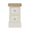 Budget ???? Dunelm Compton Slim 2 Drawer Bedside Table, Oak ????