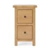 Brand new ???? Dunelm Sherbourne Slim 2 Drawer Bedside Table, Oak ????