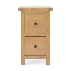 Brand new ???? Dunelm Sherbourne Slim 2 Drawer Bedside Table, Oak ????