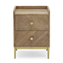 Top 10 ???? Dunelm Rumi 2 Drawer Bedside Table, Mango Wood ????