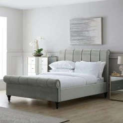 Coupon ???? Limelight Classic Grey Pleated Bed ????