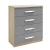 Best Sale ???? Harmony Genoa 4 Drawer Chest, Grey ????