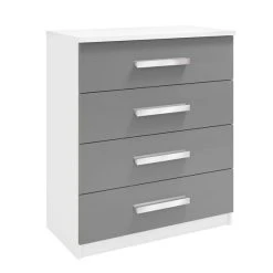 Promo ???? Harmony Moritz 4 Drawer Chest, White ????