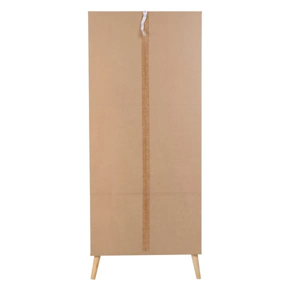 Hot Sale ✔️ Seconique Nordic Double 2 Drawer Wardrobe, White & Pine ???? - Image 6