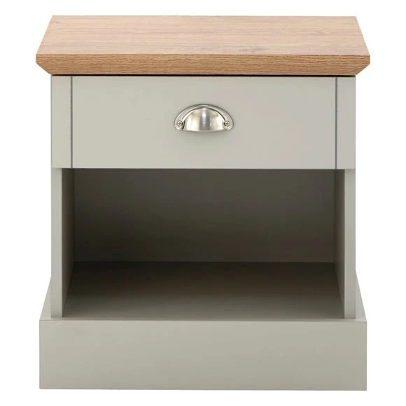 Discount ???? GFW Kendal 1 Drawer Bedside Table, Grey ????
