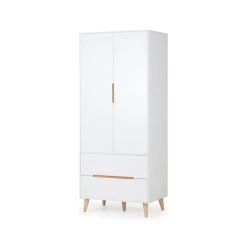 Brand new ???? Julian Bowen Alicia Double Wardrobe, White & Oak ⭐