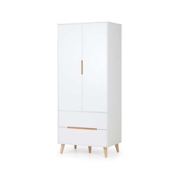 Brand new ???? Julian Bowen Alicia Double Wardrobe, White & Oak ⭐