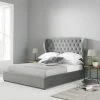 Best Sale ???? Hyder Living Amalfi Grey Fabric Bed Frame ????