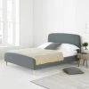 Flash Sale ???? Hyder Living Barci Dark Grey Fabric Bed Frame ????