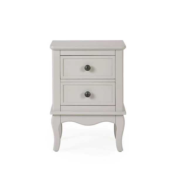Discount ???? Dunelm Clara 2 Drawer Bedside Table, Grey ????