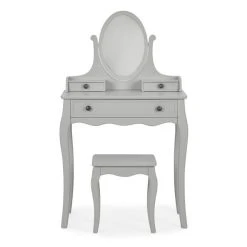 Outlet ???? Dunelm Clara 3 ???? Dressing Table Set with Mirror, Grey ????