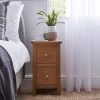 Top 10 ???? Dunelm Bromley Slim 2 Drawer Bedside Table ????