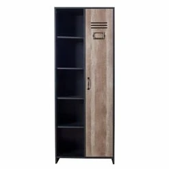 Discount ⌛ Lloyd Pascal Single Wardrobe with Side Shelves, Black ????