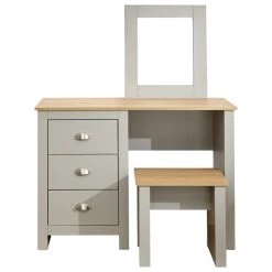 Flash Sale ⌛ GFW Lancaster 3 Drawer ???? Dressing Table Set with Mirror ????