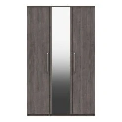 Budget ???? One Call Furniture Parker Triple Wardrobe, Mirrored ????